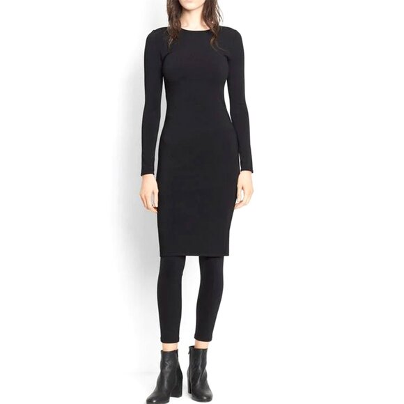 Vince Sheath Stretch Dress with Side Stripe - Picture 1 of 13